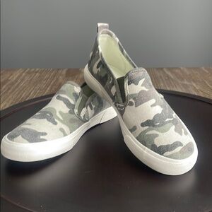 Camouflage Slip-On Sneakers